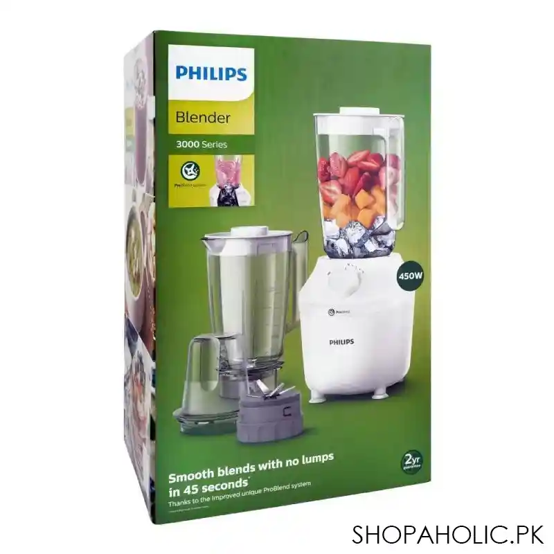 philips 3000 series pro blend system blender, 450w, hr 2041/50 image2