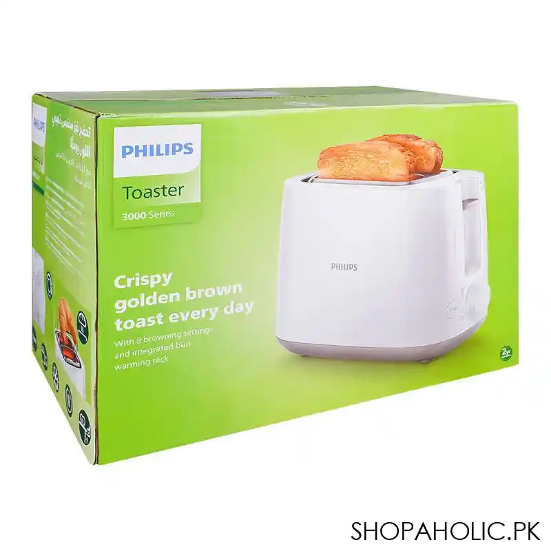 Philips 3000 Series Toaster, 830W, 1-8 Settings, HD2581/01 - Image 2