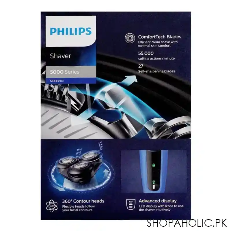 philips 5000 series electric shaver s5444/03 image3