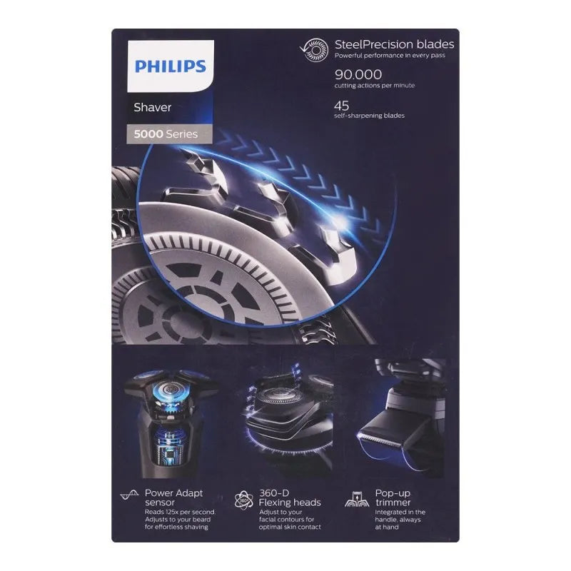 philips 5000 series skin iq wet & dry electric shaver, s 5582/20 image3