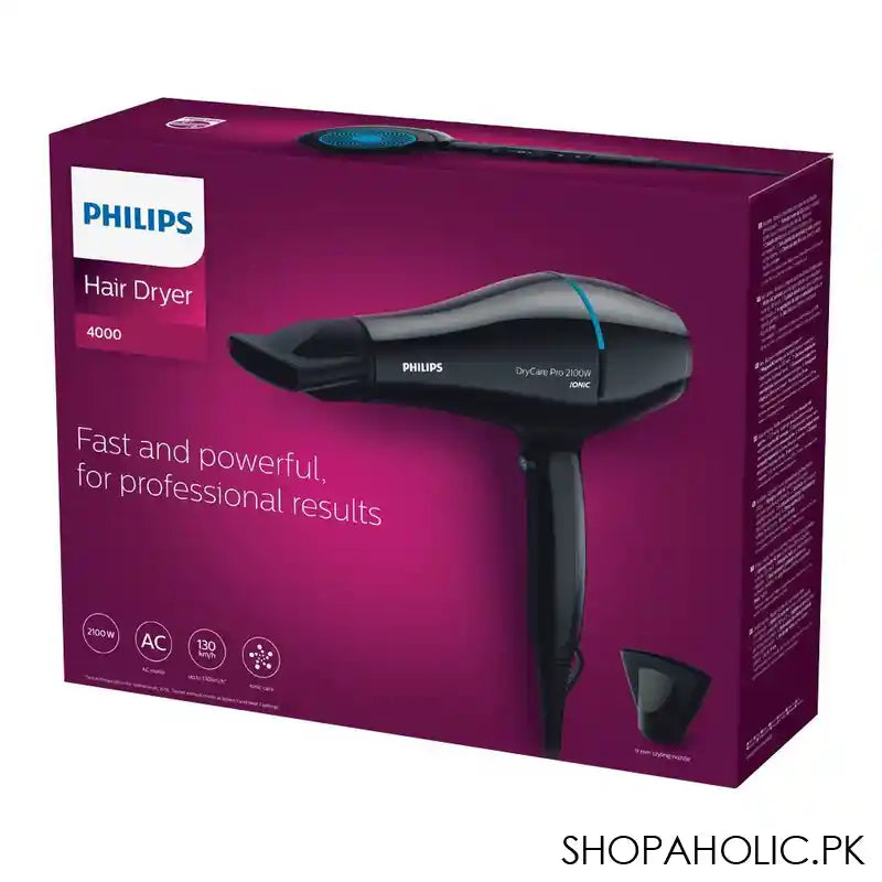 Philips Advanced Hair Dryer, 9mm Styling Nozzle, Ionic Care, 2100W, AC Motor, 130km/h, BHD272 - Main Image