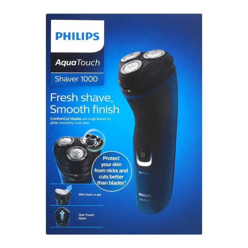 philips aqua touch 1000 one touch open cordless & washable shaver, s1121/45 image2