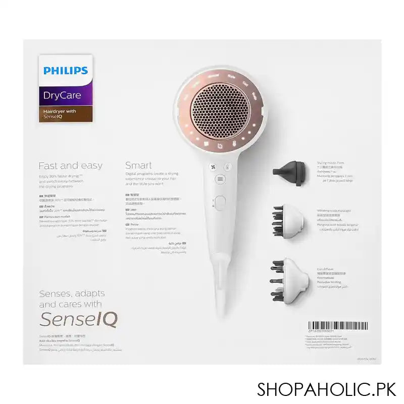 Philips Dry Care SenseIQ Hair Dryer, BHD827 - Image 5