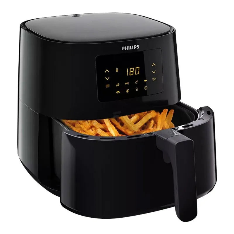 philips essential air fryer, 6.2 l, black, hd 9270 image2