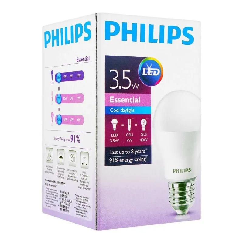 philips essential led 3.5w, e27 cool daylight main image