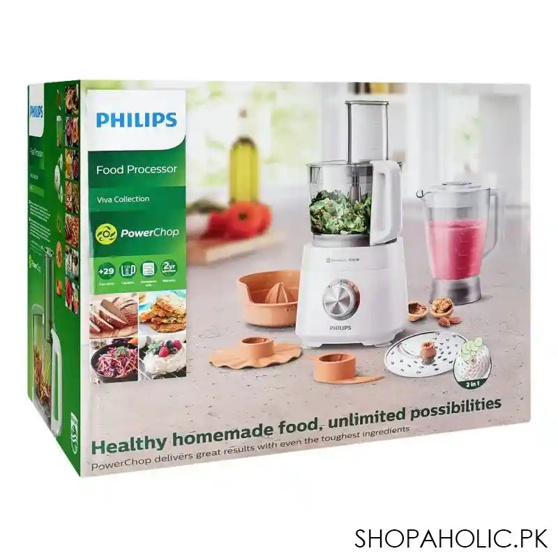 philips food processor, 800w, hr7510/00 image2