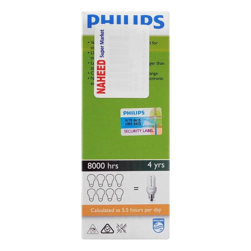 philips genie energy saver bulb, 11w, e27 cap, warm white image2