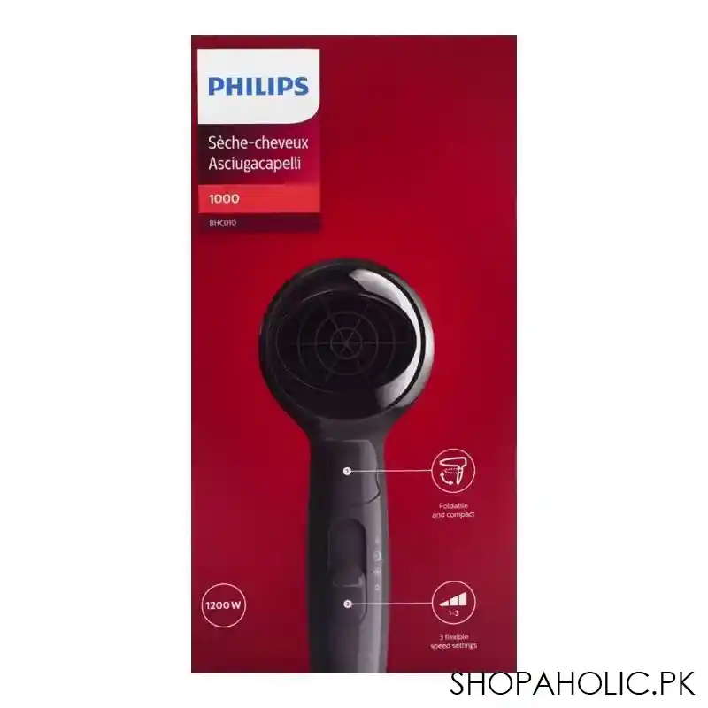 philips hair dryer 1000, 1200w, bch010/10 image3