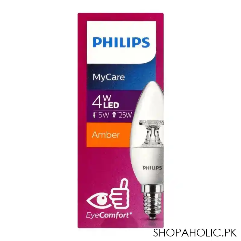 philips mycare led 4w, amber, e14 image2