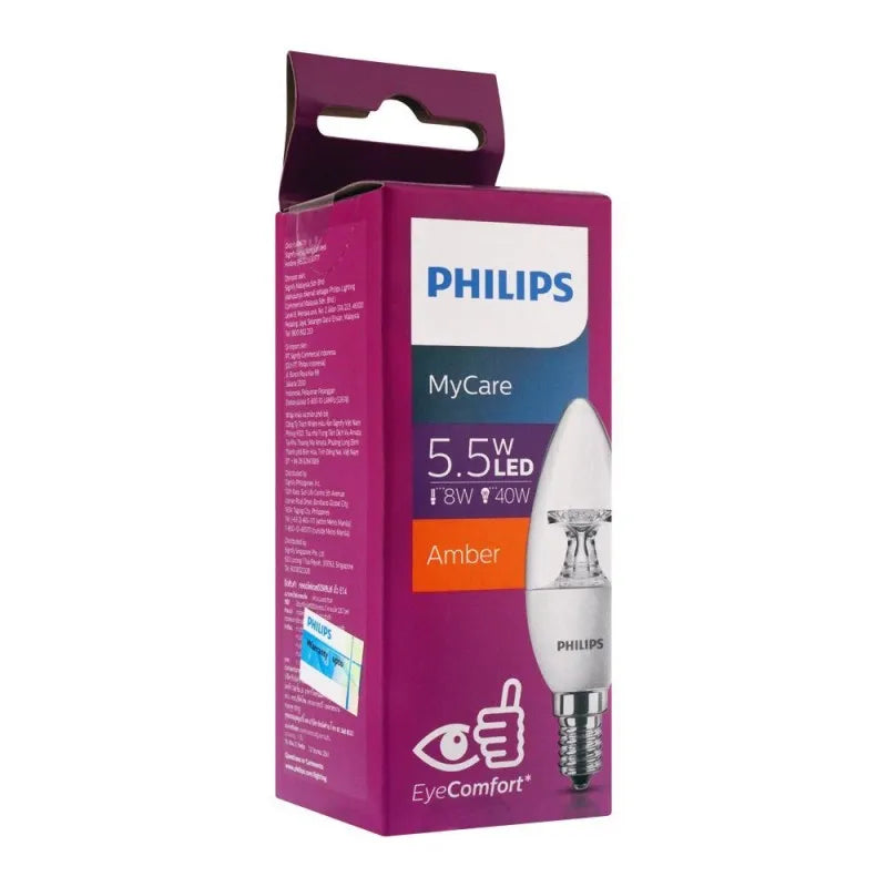 philips mycare led, 5.5w e14, amber main image