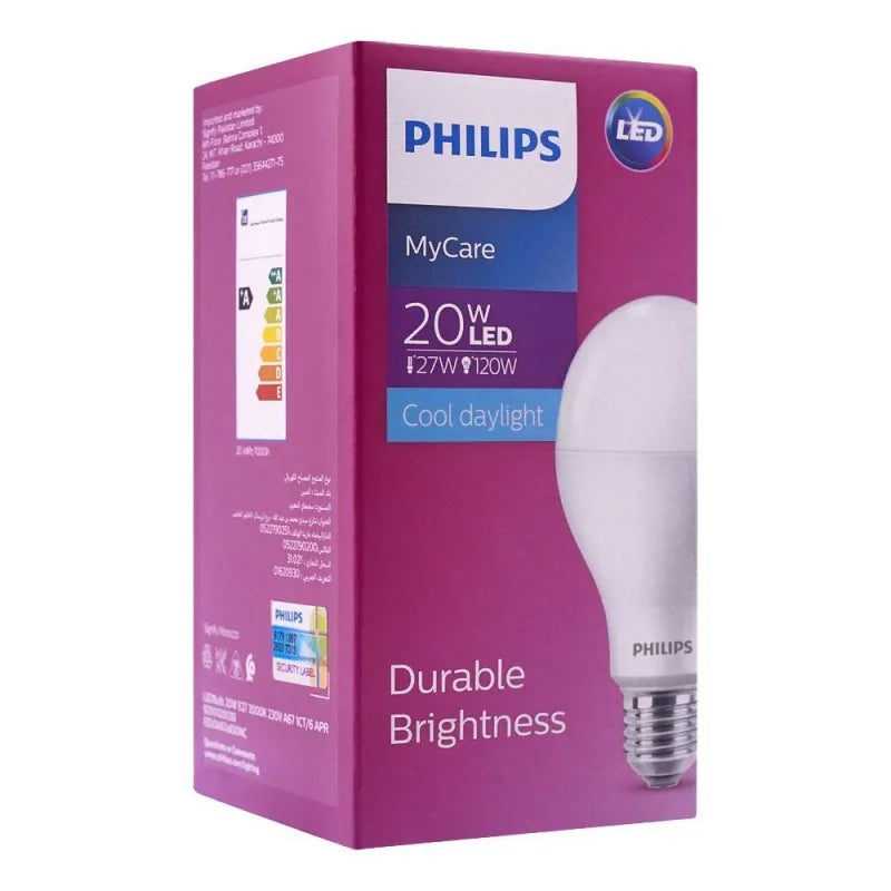 philips mycare led bulb, 20w, e27 cap, cool daylight main image