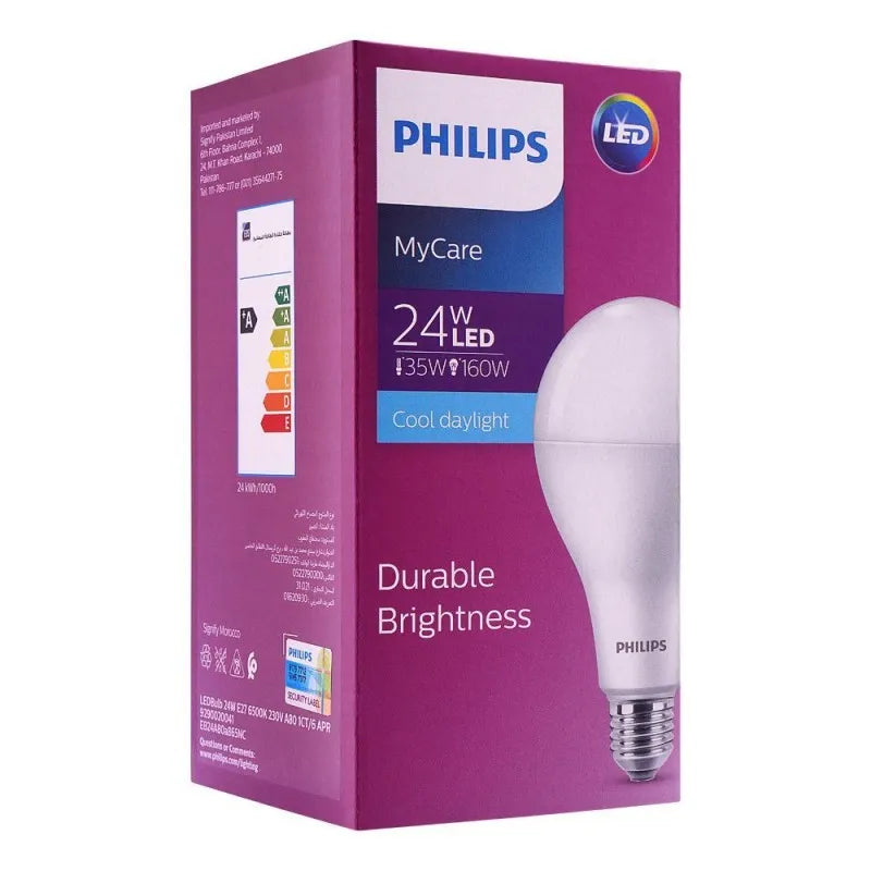 philips mycare led bulb, 24w, e27 cap, cool daylight main image