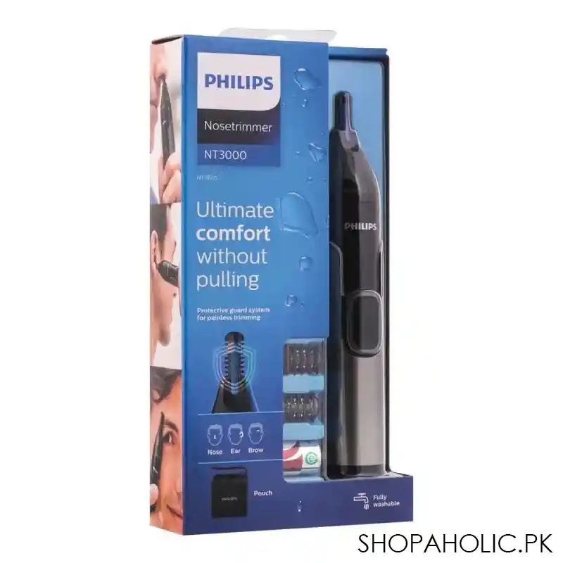 philips nt3000 ultimate comfort nose, ears and brows trimmer, nt3650/16 image2