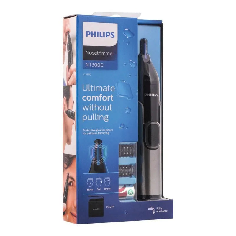 philips nt3000 ultimate comfort nose, ears and brows trimmer, nt3650/16 image2