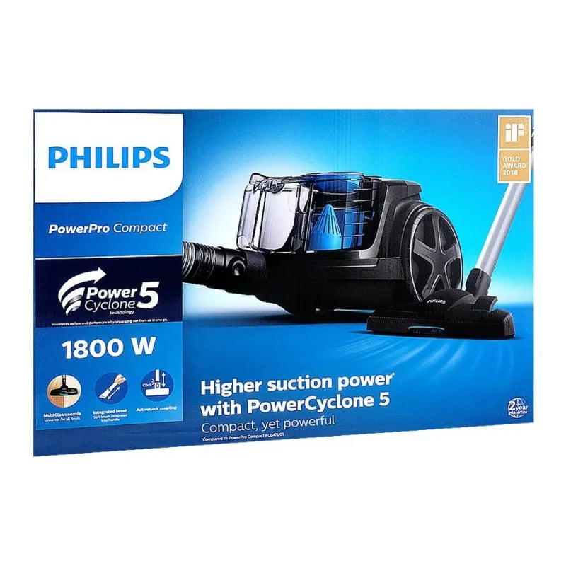 philips power pro compact vaccum cleaner black fc9350/01 image2