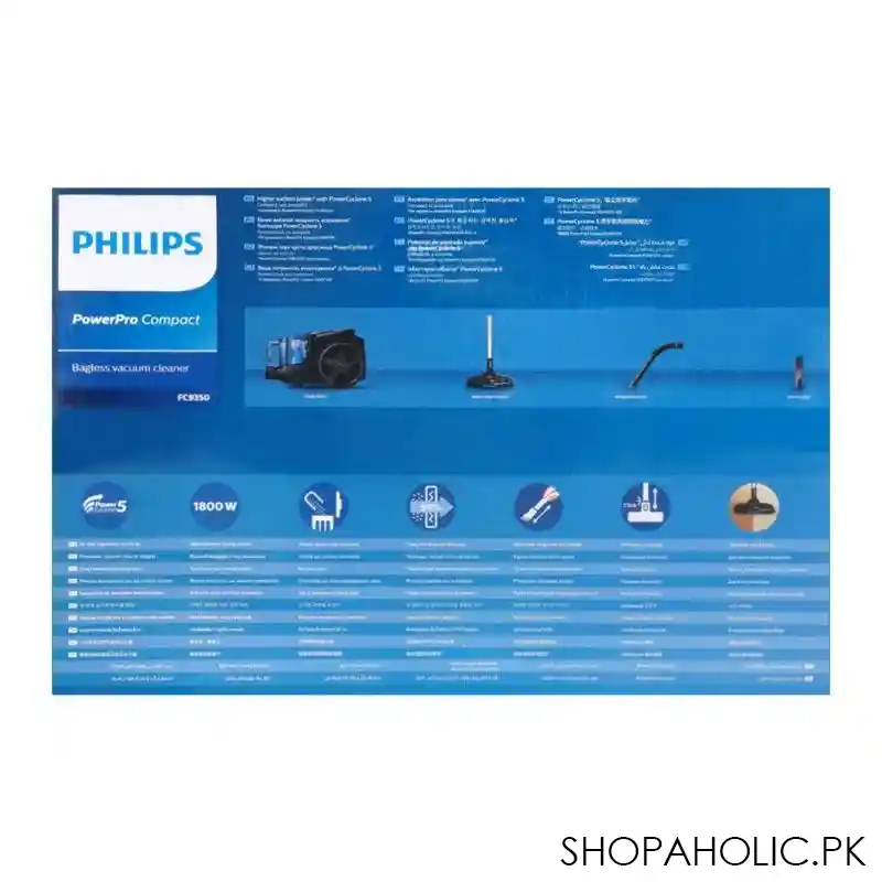 philips power pro compact vaccum cleaner black fc9350/01 image5