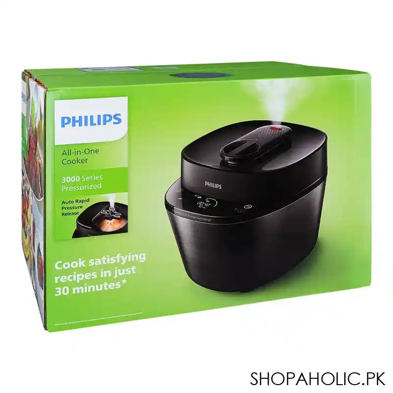 Philips Pressurized All-in-One Cooker, Black, HR-2151/56 - Image 2