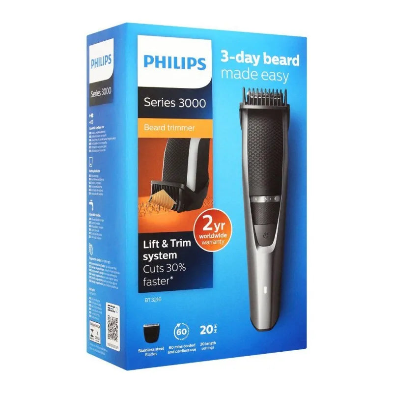 philips series 3000 beard trimmer, bt3216/14 image3