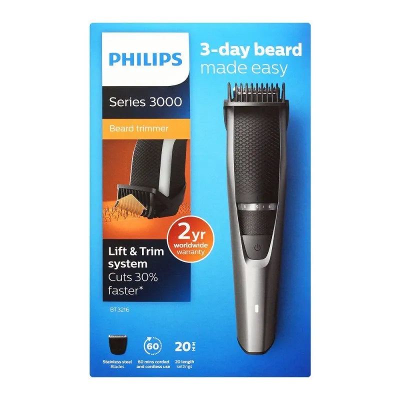 philips series 3000 beard trimmer, bt3216/14 image4