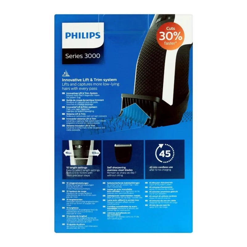 philips series 3000 rechargeable beard trimmer, bt3206/14 image4