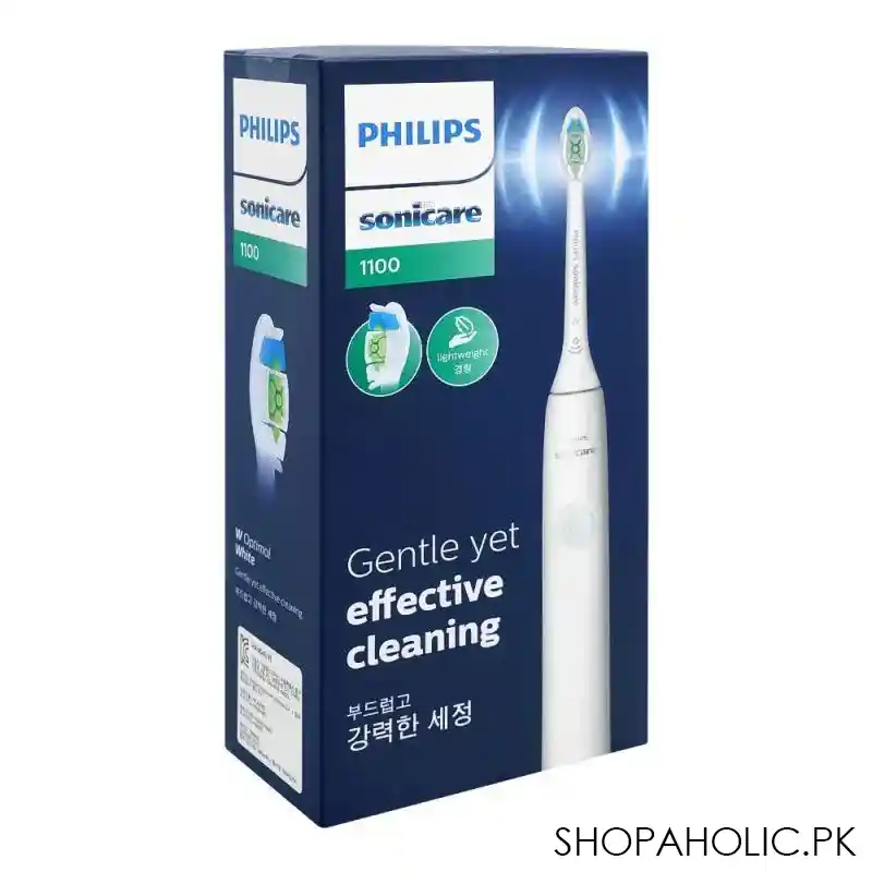 philips sonicare 1100 rechargeable sonic toothbrush, hx3641/41 image2