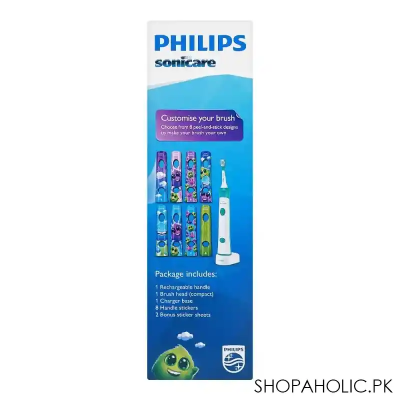 philips sonicare for kids rechargeable sonic toothbrush, hx6321/03 image4