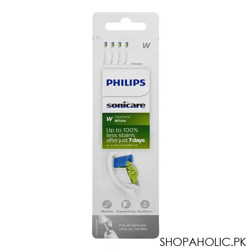 Philips Sonicare Optimal White 4 Replacement Brush Heads, HX6064/67 - Image 4