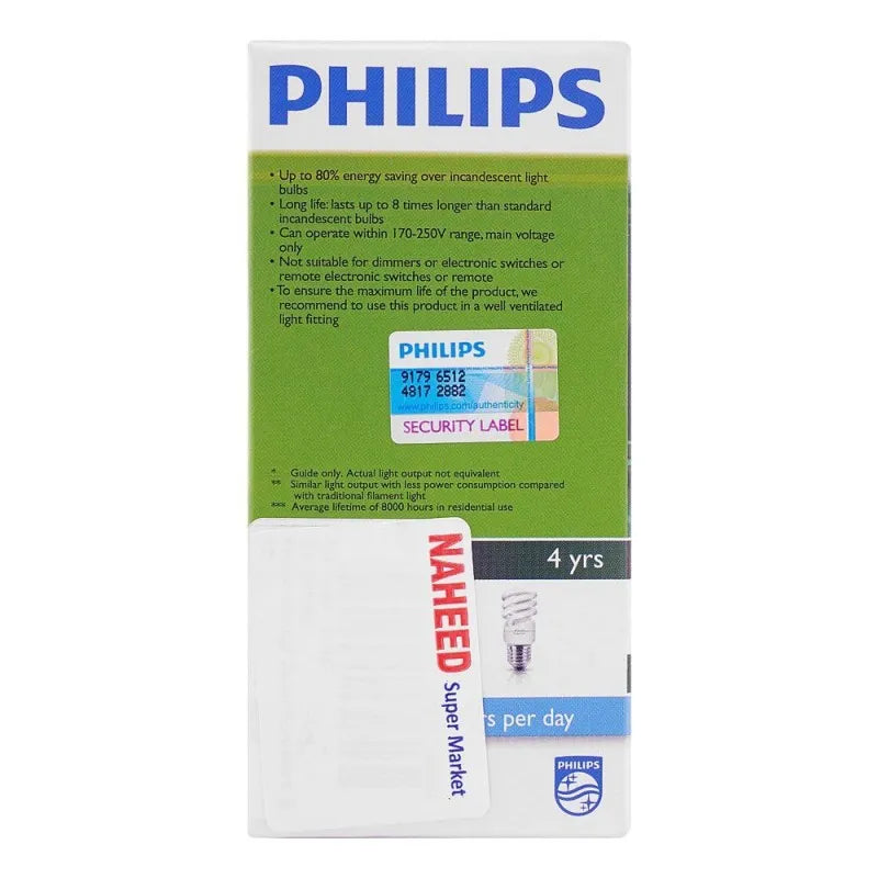 philips tornado energy saver bulb, 12w, e27 cap, cool daylight image2