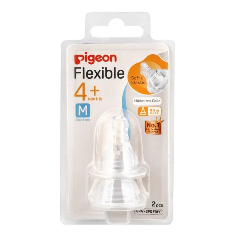 pigeon flexible peristaltic nipple, 4m+, small, 26659 image2