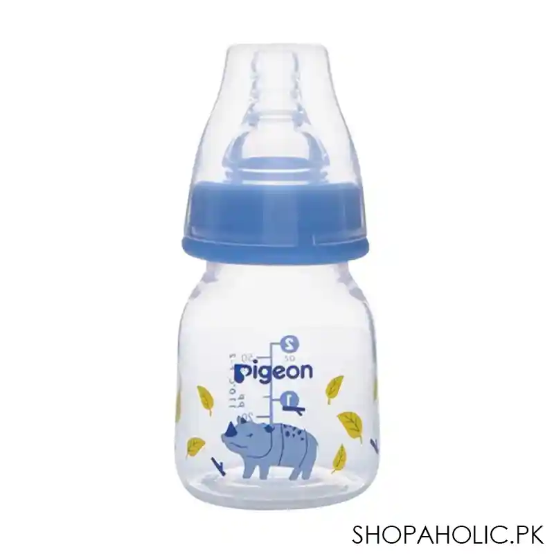 pigeon flexible sn soft & elastic pp feeding bottle, rhino, 50ml, a79398 main image