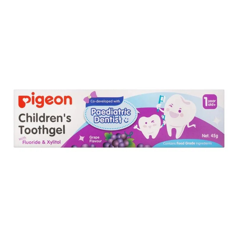 pigeon grape flavour fluoride & xylitol children's toothgel, 45g image3