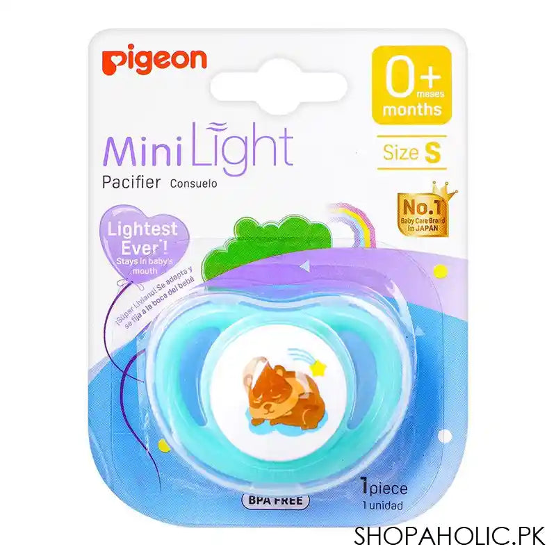 Pigeon Mini Light S Unisex 0m+ Pacifier, Squirrel, N79921 - Main Image