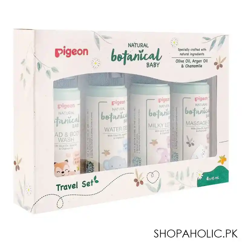 pigeon natural botanical baby olive oil, argan oil & chamomile travel set, i78408 main image