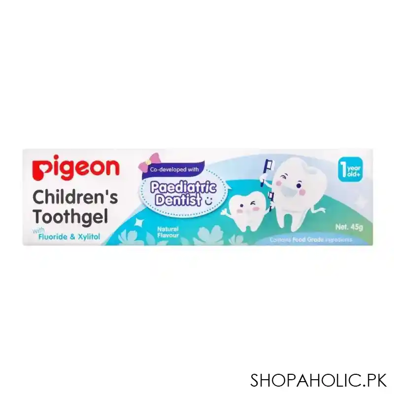 pigeon natural flavour fluoride & xylitol children's toothgel, 45g image3