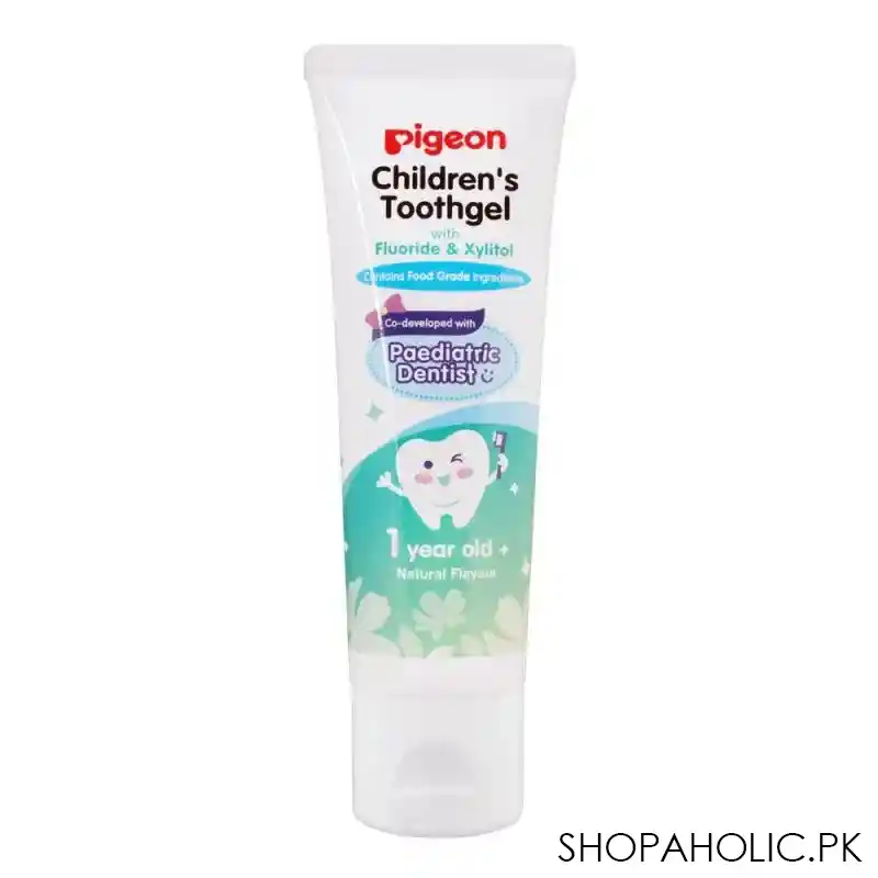 pigeon natural flavour fluoride & xylitol children's toothgel, 45g main image