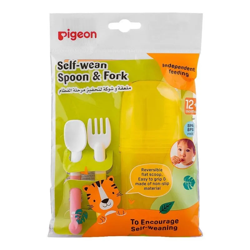 pigeon self wean spoon & fork, for 12+ months, d79684 main image