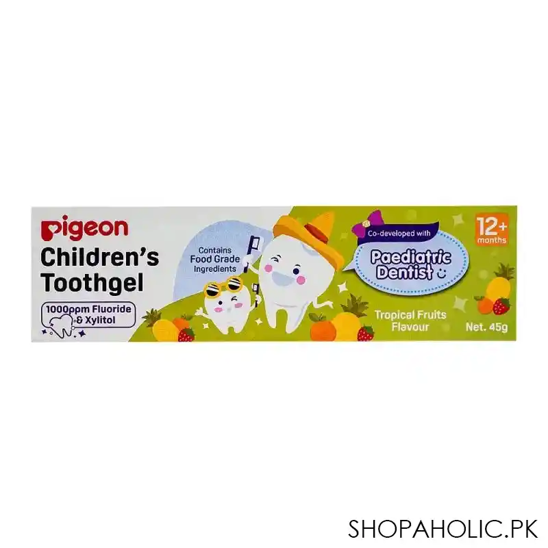 pigeon tropical fruits flavor children's tooth gel h79567, 45g image2