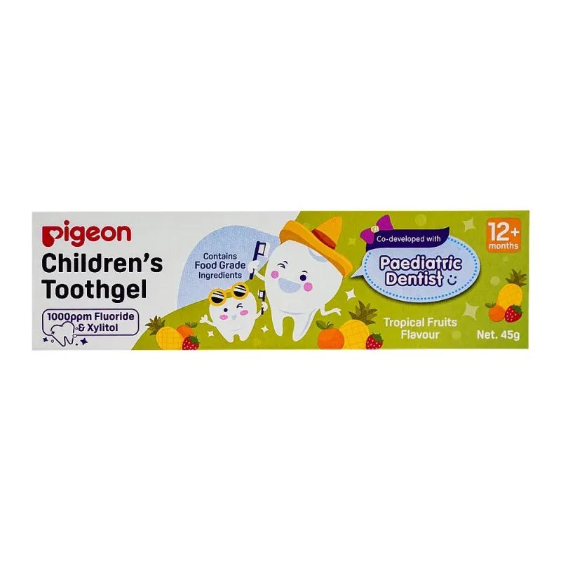 pigeon tropical fruits flavor children's tooth gel h79567, 45g image2