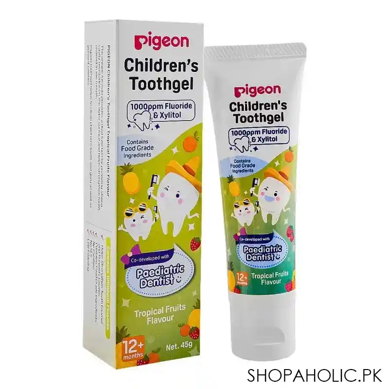 pigeon tropical fruits flavor children's tooth gel h79567, 45g main image