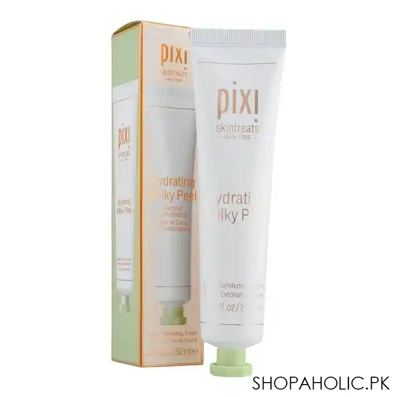 pixi skintreats coconut & probiotics hydrating milky peel gentle exfoliating cream, 80ml main image