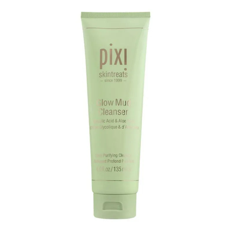 pixi skintreats glycolic acid & aloe vera glow mud cleanser, 135ml main image