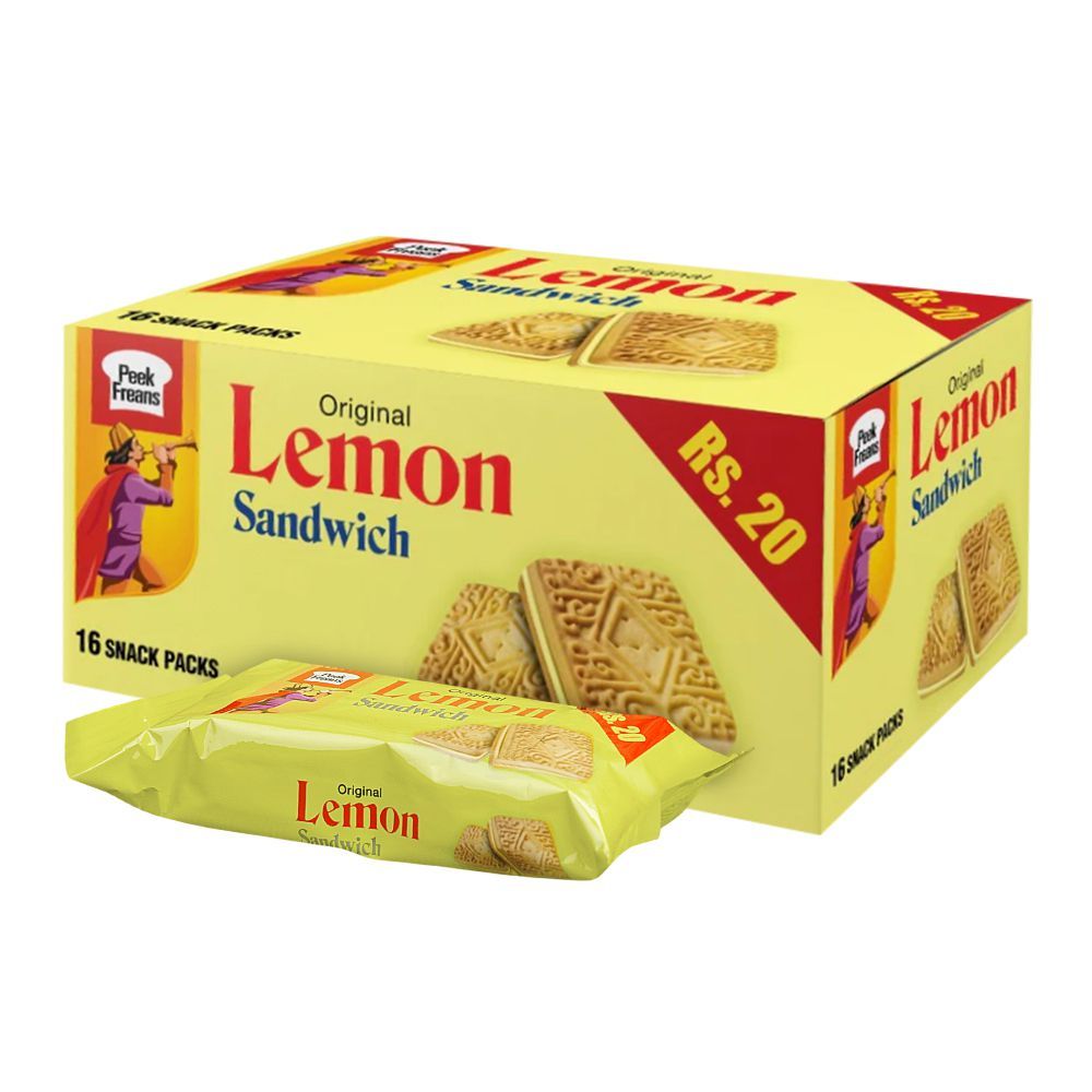 Peek Freans Original Lemon Sandwich, 16-Snack Pack - Main Image