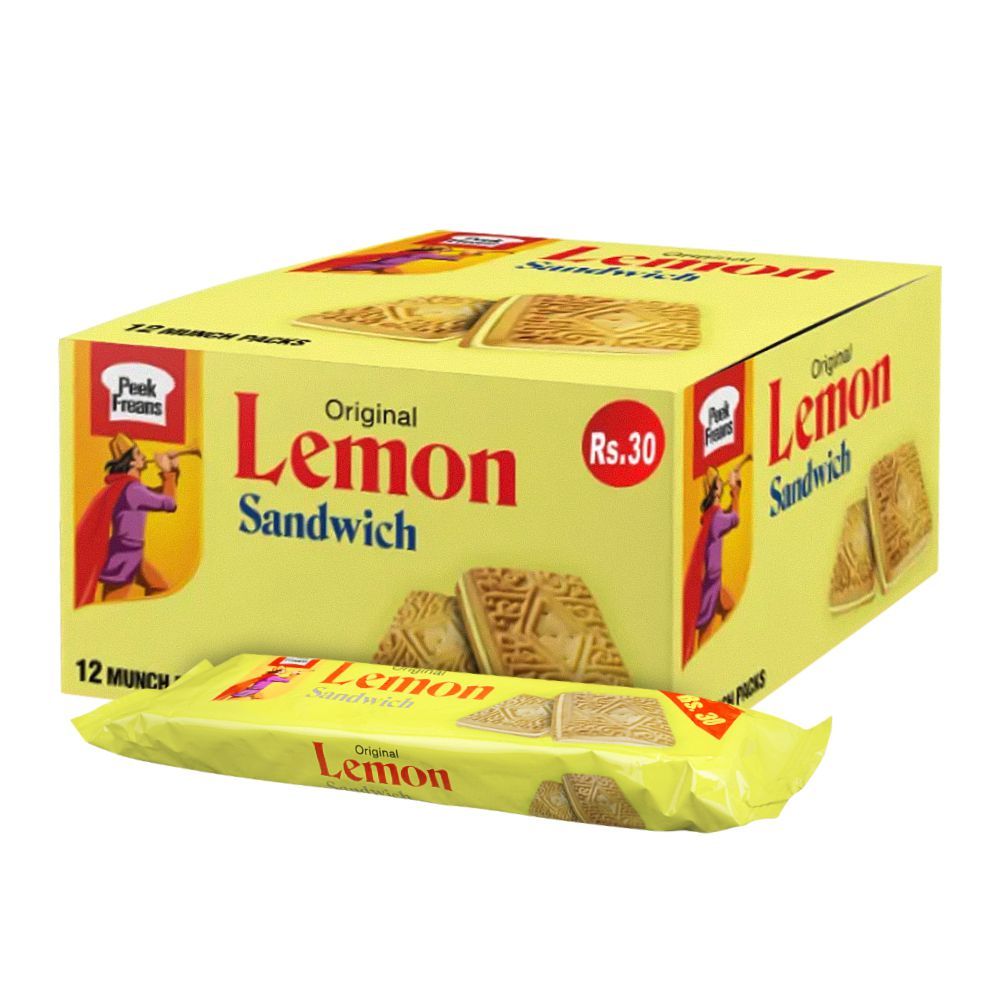 Peek Freans Original Lemon Sandwich, 12-Munch Pack - Main Image