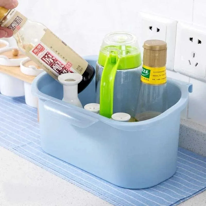 plastic cleaning supply caddy organizer with handle image2