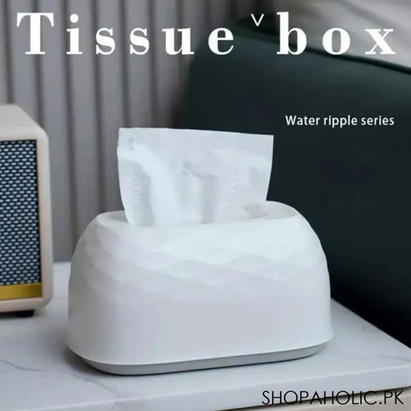 plastic tissue box water ripple series main image