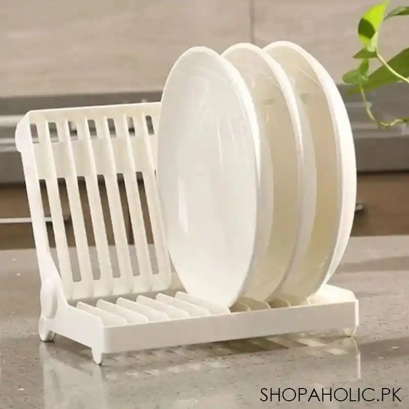 plate drainer storage holder organizer (for small plates) main image