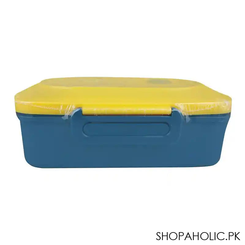 Pompompurin Plastic Lunch Box, 3 Compartments, Spoon & Fork, 1100ml, Yellow, 7.3in (H) x 45.3in (W) x 2.2in (D), Tq-158 - Image 2