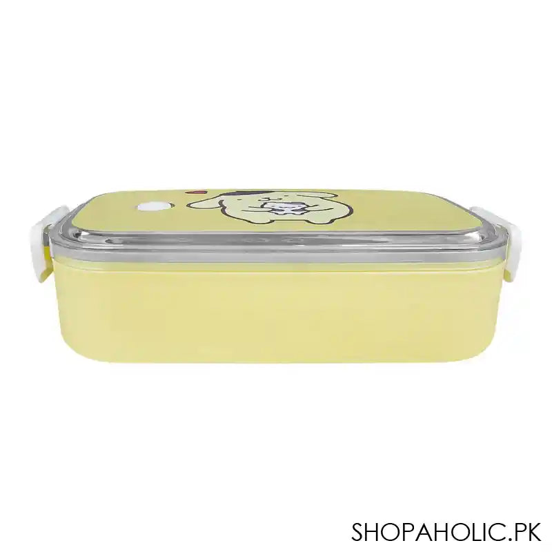 Pompompurin Stainless Steel Seal Insulated Lunch Box, Yellow, 6.1in (H) x 3.3in (W) x 1.8in (D), Tq29-29 - Image 4