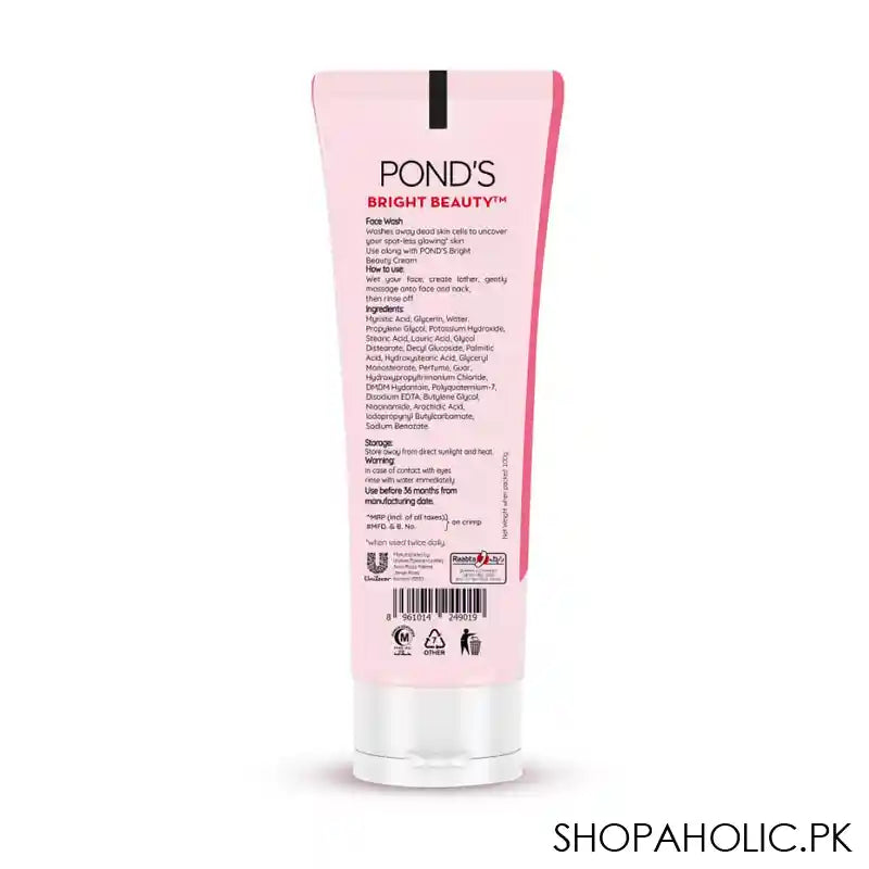 Pond's Bright Beauty Spot-Less Glow Face Wash, 100g - Image 2