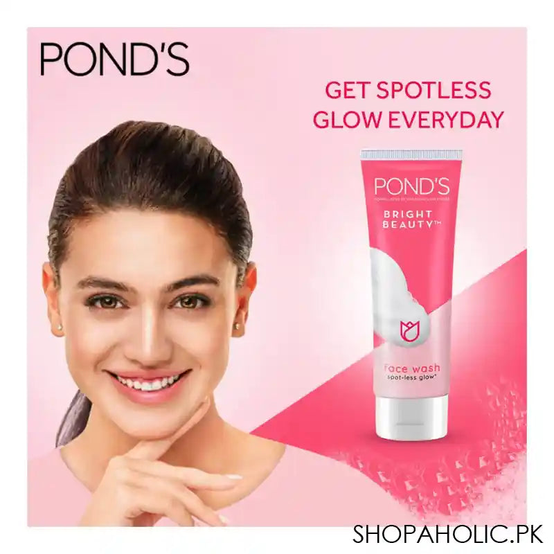 Pond's Bright Beauty Spot-Less Glow Face Wash, 100g - Image 5